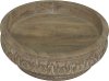 Burned White Wash Footed Bowl - Baylor
