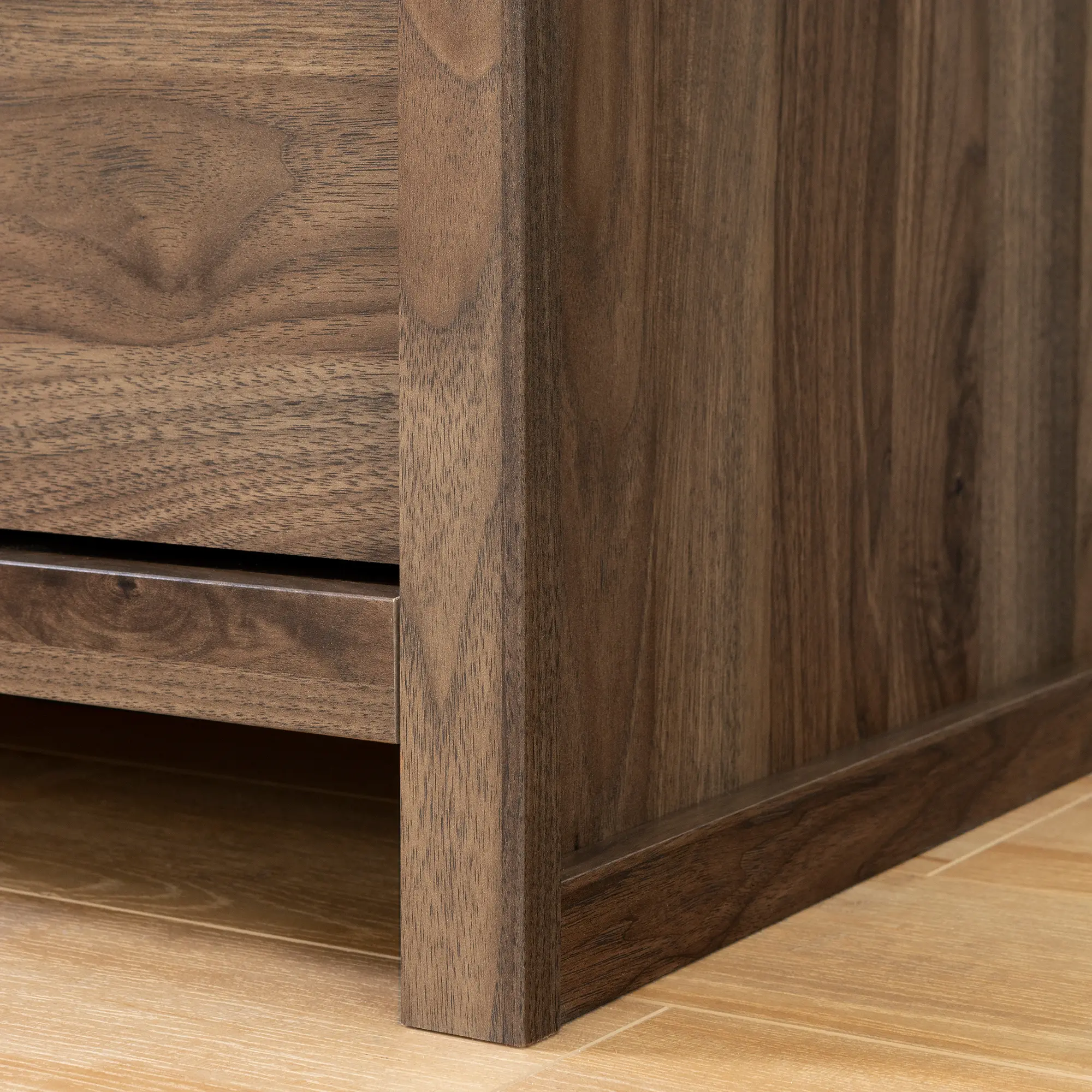 11938 Modern Walnut 2 Drawer Nightstand - Tao-2