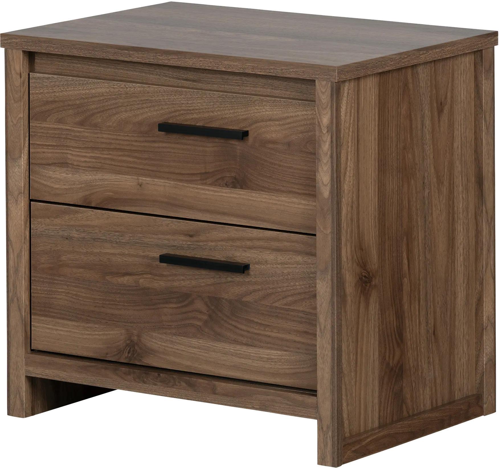 11938 Modern Walnut 2 Drawer Nightstand - Tao-4