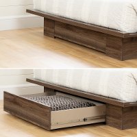 11939 Modern Walnut Platform Full/Queen Storage Bed - Tao-2