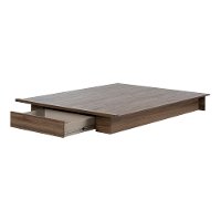 11939 Modern Walnut Platform Full/Queen Storage Bed - Tao-5