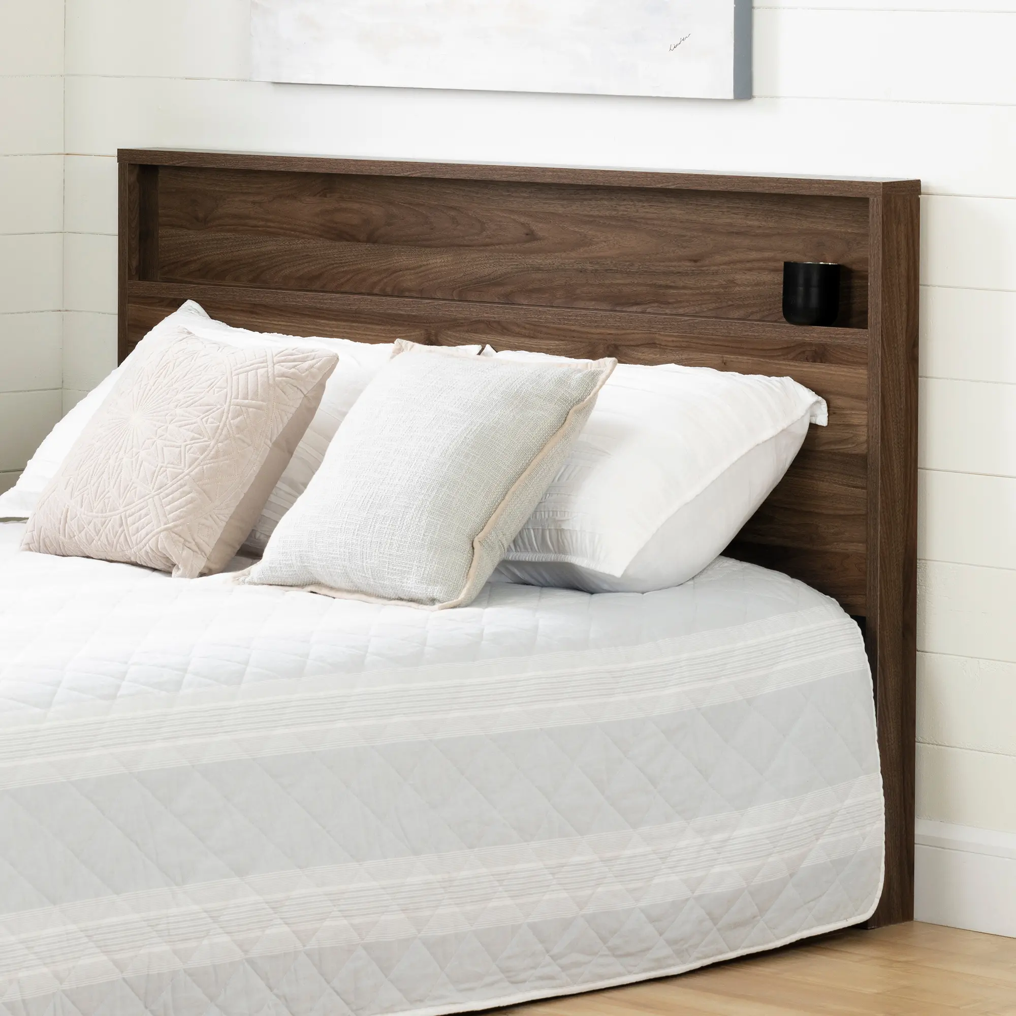 11940 Modern Walnut Full/Queen Headboard - Tao-1