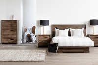 11940 Modern Walnut Full/Queen Headboard - Tao-4