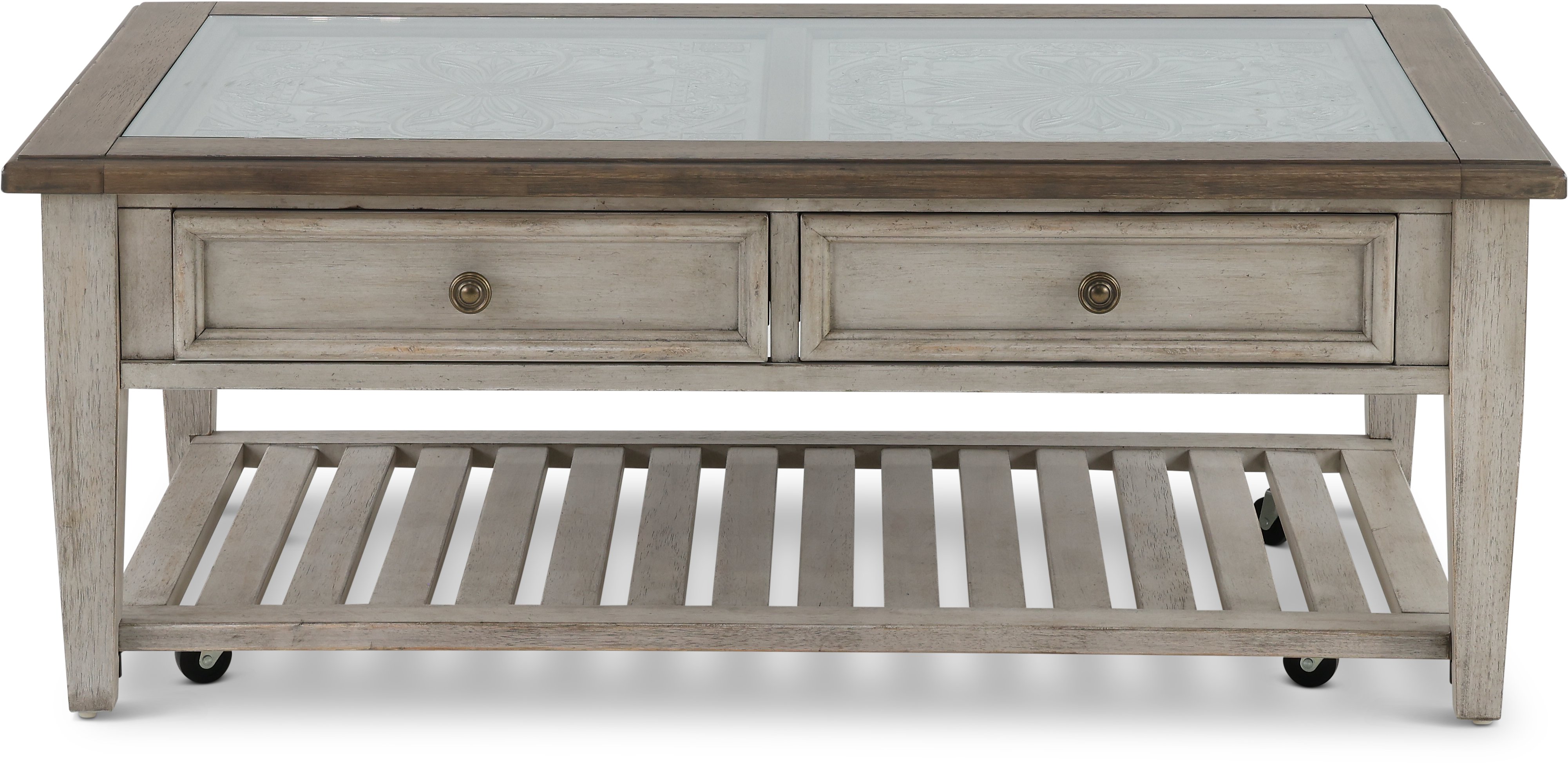 Heartland Weathered White Oak Coffee Table-1