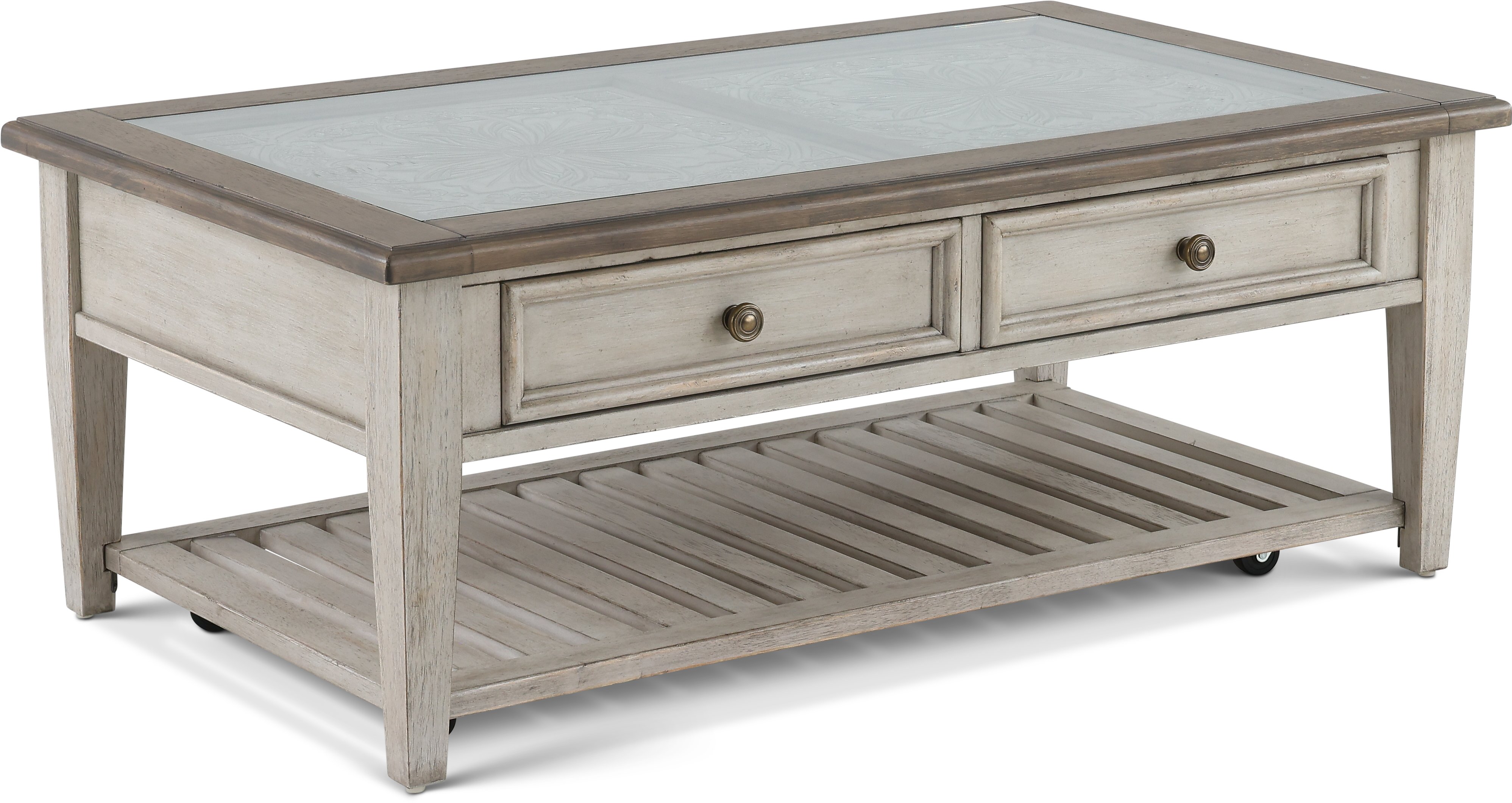 Heartland Weathered White Oak Coffee Table-2