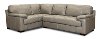 Gray Leather 2 Piece Sectional Sofa with LAF Sofa - Rhodes