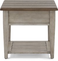 Heartland Weathered White Oak End Table with Drawer-4