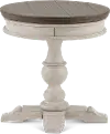 Heartland Weathered White Oak and Tobacco Round Side Table