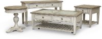 Weathered White Oak 2 Drawer Sofa Table - Heartland-3