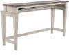Weathered White Oak Console Bar Table - Heartland