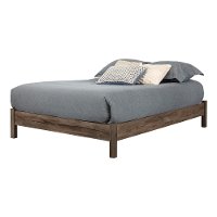 11926 Modern Fall Oak Brown Full Platform Bed - Fynn-2