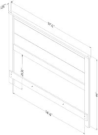 11925 Modern Fall Oak Brown Full Headboard - Fynn-4
