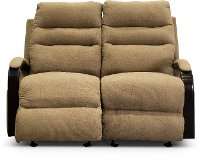 Tumbleweed Brown Manual Gliding Reclining Loveseat - Jansen-2