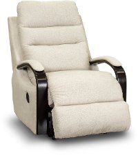 Shell Cream Manual Swivel Glider Recliner - Jansen-2