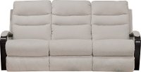 Shell Cream Lay Flat Power Reclining Sofa - Jansen