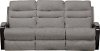 Pebble Gray Lay Flat Manual Reclining Sofa - Jansen