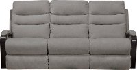 Pebble Gray Lay Flat Manual Reclining Sofa - Jansen