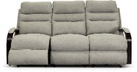 Pebble Gray Lay Flat Power Reclining Sofa - Jansen-4