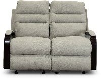 Pebble Gray Lay Flat Power Gliding Reclining Loveseat - Jansen