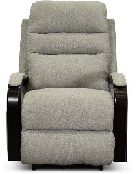 Pebble Gray Lay Flat Power Recliner - Jansen