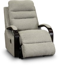 Pebble Gray Lay Flat Power Recliner - Jansen-2