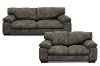 Casual Contemporary Gray 2 Piece Living Room Set - Paige