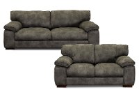 Casual Contemporary Gray 2 Piece Living Room Set - Paige