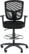 Black Mesh Office Drafting Chair - Drafting Chair Series