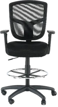 Black Mesh Office Drafting Chair - Drafting Chair Series
