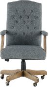 Slate Gray Tufted Office Chair - Executive Tufted Series