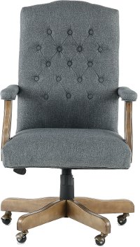 Slate Gray Tufted Office Chair - Executive Tufted Series