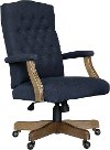 Navy Tufted Office Chair - Executive Tufted Series