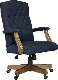 Navy Tufted Office Chair - Executive Tufted Series