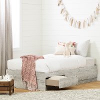 11893 Seaside Pine Twin Storage Platform Bed - Aviron