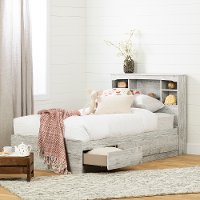 11893 Seaside Pine Twin Storage Platform Bed - Aviron-2