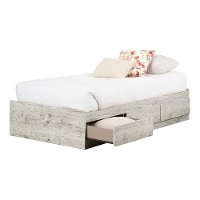 11893 Seaside Pine Twin Storage Platform Bed - Aviron-3