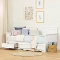 11685 Savannah White Daybed with 3 Storage Drawers