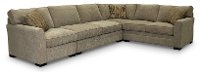 Taupe Gray 4 Piece Sectional Sofa with RAF Loveseat - Scorpio