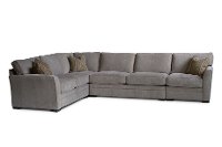Taupe Gray 4 Piece Sectional Sofa with RAF Loveseat - Scorpio-2