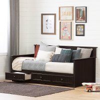 11686 Cottage Brown Daybed with 3 Storage Drawers - Savannah