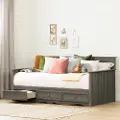11687 Savannah Gray Daybed with 3 Storage Drawers