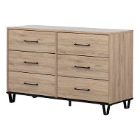 11024 Industrial Modern Rustic Oak Dresser - Fakto-2