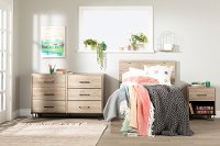 11024 Industrial Modern Rustic Oak Dresser - Fakto-3