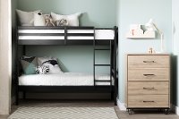 11025 Industrial Modern Rustic Oak Chest of Drawers - Fakto-4