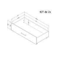 11028 Industrial Modern Rustic Oak Twin Platform Bed - Fakto-5