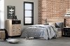 11021 Industrial Modern Rustic Oak and Black Nightstand - Induzy-4