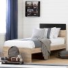 11022 Industrial Modern Rustic Oak Twin Platform Bed - Induzy