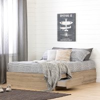 12193 Industrial Modern Full Storage Platform Bed - Induzy