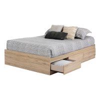 12193 Industrial Modern Full Storage Platform Bed - Induzy-6
