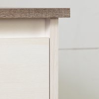 12234 Whitewash 5 Drawer Chest - Plenny-2